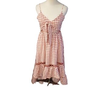 Main Strip Gingham Farmer Jessy  women' dress size M